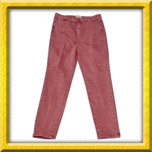 Women’s Nicole Miller pants - SPOTS - red/pink - Size 12 - skinny. BOGO offer ⬇️